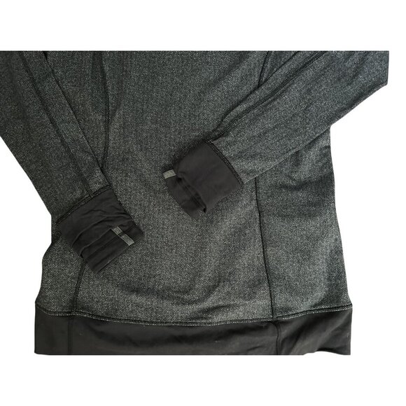 Lululemon Think Fast Hoodie Heather Gray Stretch Athletic Size Med - Picture 11 of 14